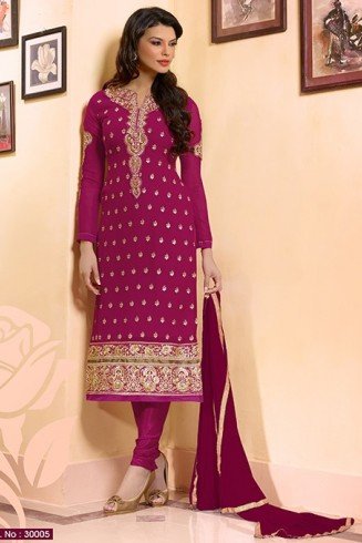3005 Hot Pink Aashirwad Designer Salwar Kameez Suit 