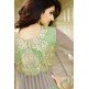 9023 Green Floor Length Net Anarkali Dress