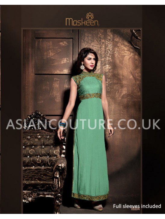 Gorgeous Green Designer Salwar Suit Indian Party Dress