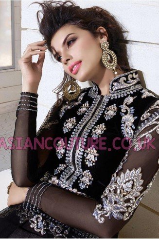 Z-12004 BLACK ZOYA EID AND WEDDING WEAR DRESS