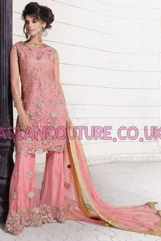 Pink Indian Wedding Lehenga Punjabi Party Dress