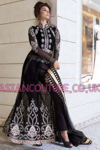 Z-12004 BLACK ZOYA EID AND WEDDING WEAR DRESS