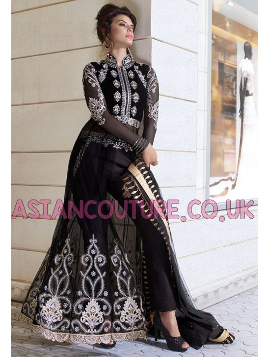 Z-12004 BLACK ZOYA EID AND WEDDING WEAR DRESS