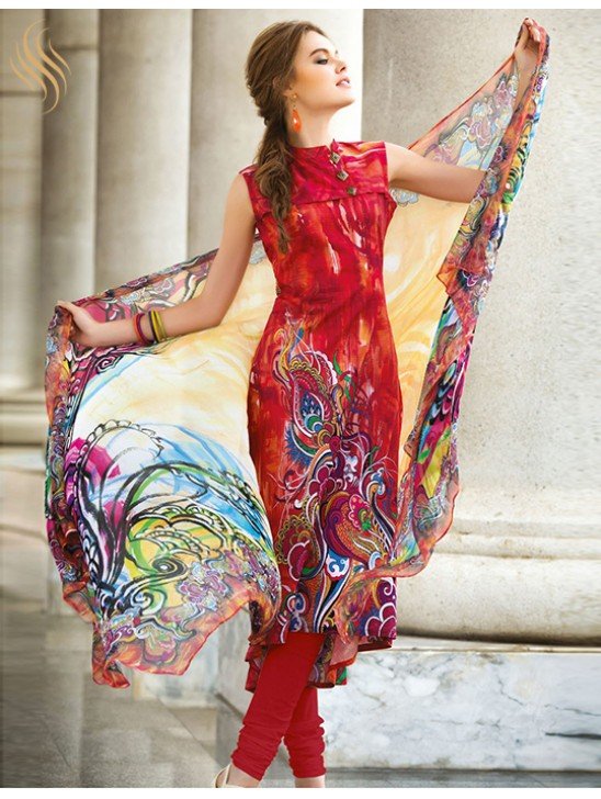 ROMA 6452-A MULTI COLOUR PARTYE WEAR SALWAR KAMEEZ SUIT