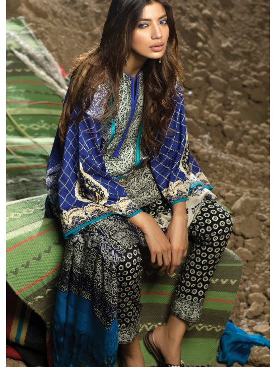 Sana Safinaz Winter Salwar Kameez Suit [ Replica ]