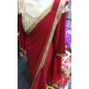 Z1 Stunning Georgette Pearl Embroidered Saree with heavy pearl blouse