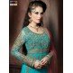 4302 SKY BLUE "CELEBRITY ISSUE” FLOOR LENGTH EMBROIDERED ANARKALI SUIT