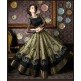 4702 BLACK AND OLIVE CHENAB DESIGNER ANARKALI SUIT