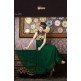 Green Gold Designer Dress Indian Gown