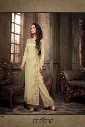 Beige Indian Designer Dress Pakistani Women’s Salwar Suit