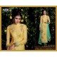 5302 Yellow And Sky Blue Straight Heer Designer Suit