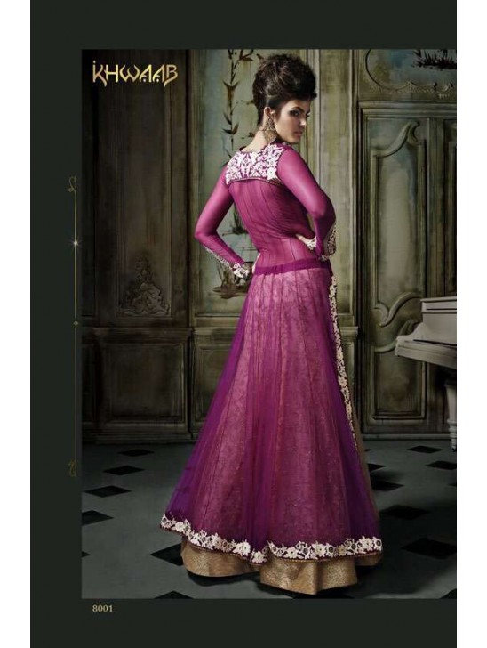 Purple & Gold Indian Wedding Lehenga