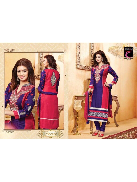 Purple and Red AYESHA TAKIA "BEGUM" PARTY WEAR SHALWAR KAMEEZ