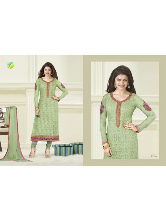 MINT GREEN KASEESH PARTY WEAR SHALWAR KAMEEZ