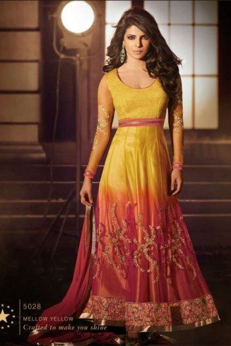 Yellow Priyanka Chopra HEROINE Designer Dress