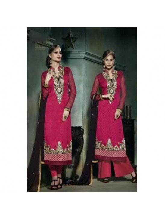 Pink Lilly Fiona Long Length Party Wear Salwar Kameez