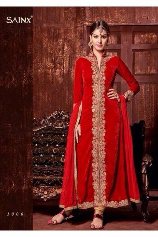 Red SEASON BY SAINX PARTY WEAR SHALWAR KAMEEZ 