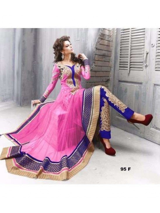 Heidi Pink Zoya Style Designer Suit