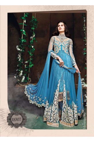 Serenity Blue ZOYA SAPPHIRE WEDDING WEAR DESIGNER DRESS