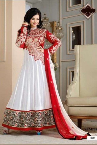 White and Red   AYESHA TAKIA "HUSAN" WEDDING WEAR DESIGNER DRESS