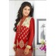 Hot Red Heena Khan Salwar Churidaar Suit