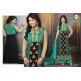Black And Green Heena Khan Salwar Churidaar Suit