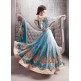 Zoya-9007-B Colour Plus Blue Anarkali Dress Wedding Suit