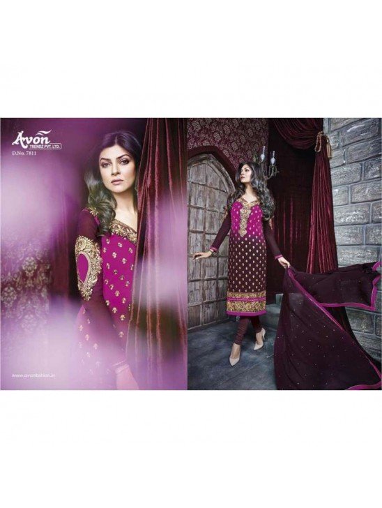 Purple AV7812 Stunning Avon With Sushmita Wedding Wear