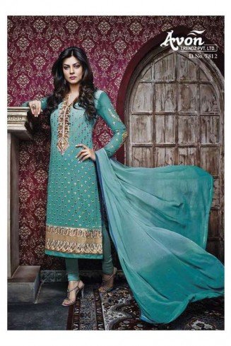 Baby Blue AV7811 Stunning Avon With Sushmita Wedding Wear