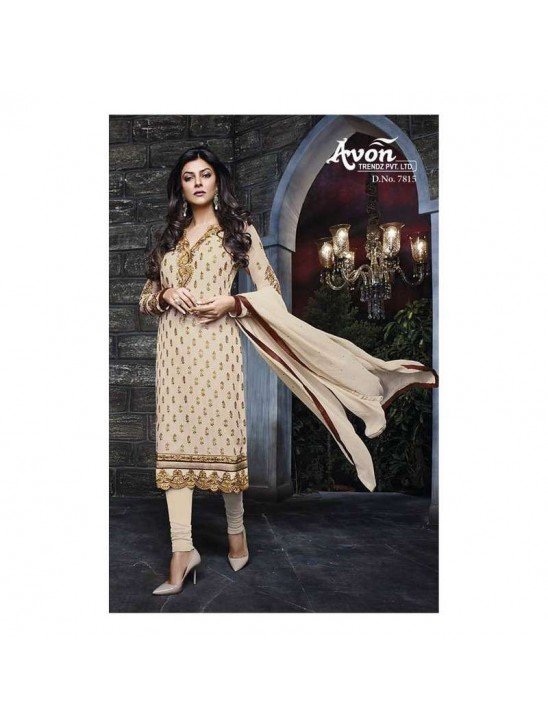 Beige Indian Party Suit