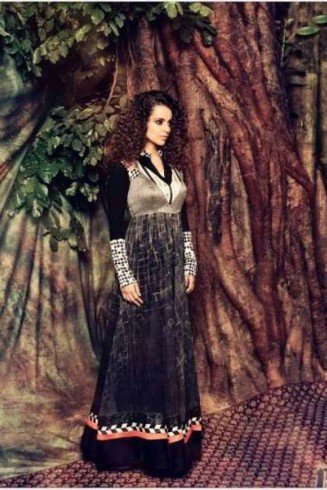 Black Anarkali Dress By Indian Fashion Designer Archana Kochhar