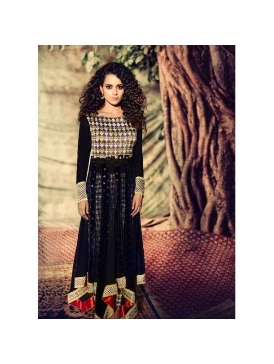 Black Designer Gown By Indian Fashion Designer Archana Kochhar