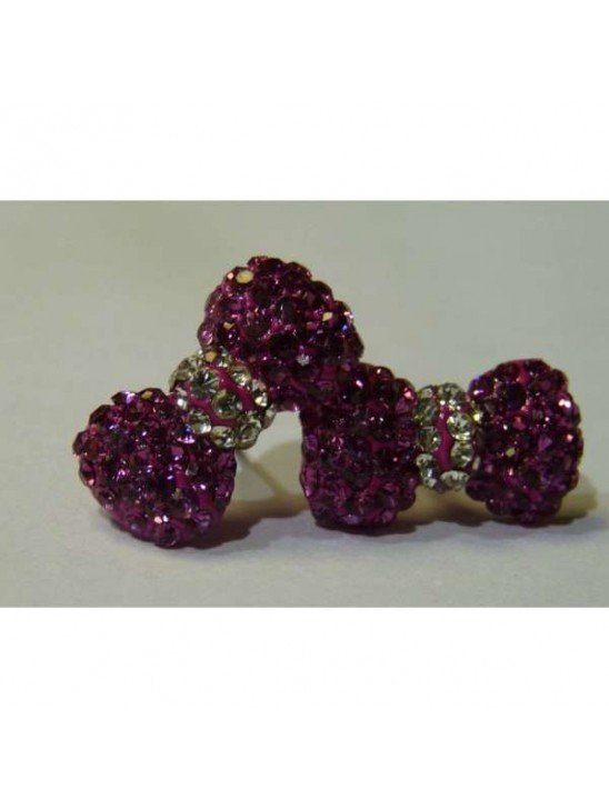 DESIGNER INSPIRED BOW TIE DESIGN CRYSTAL EARRINGS IN SIX DIFFERENT COLOURS