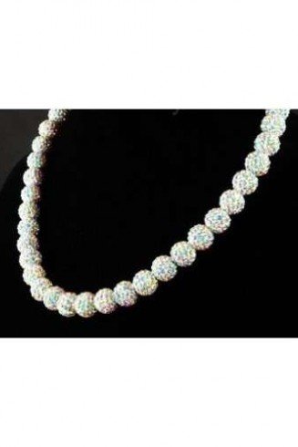 BEAUTIFUL WHITE SWAROVSKI CRYSTAL NECKLACE