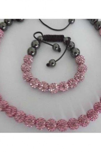 FULL CRYSTAL PINK NECKLACE