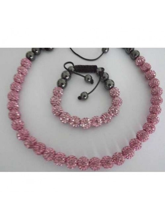 FULL CRYSTAL PINK NECKLACE