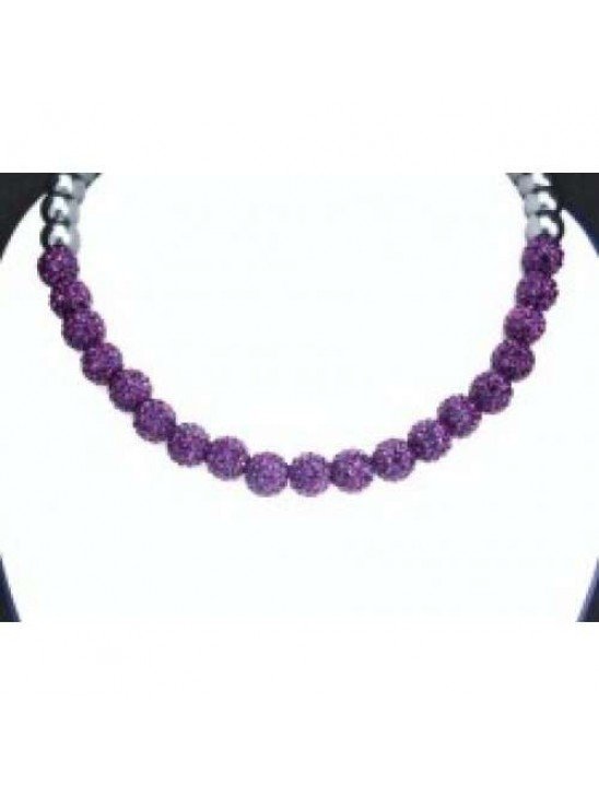 Full New Purple Real Crystal Necklace