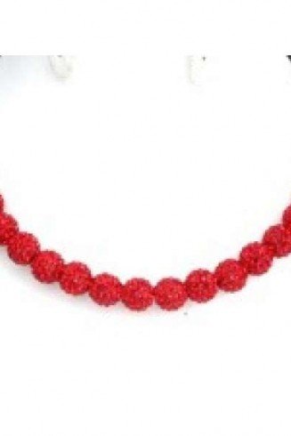 Full New Red Real Crystal  Necklace