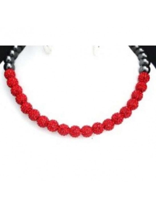 Full New Red Real Crystal  Necklace