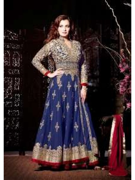 DM19001 Royal Blue Mohini Wedding Designer Suit