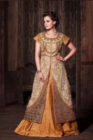 MP21005 Gold Brown Mohini Princess Wedding Wear