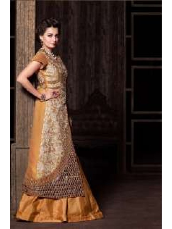 MP21005 Gold Brown Mohini Princess Wedding Wear