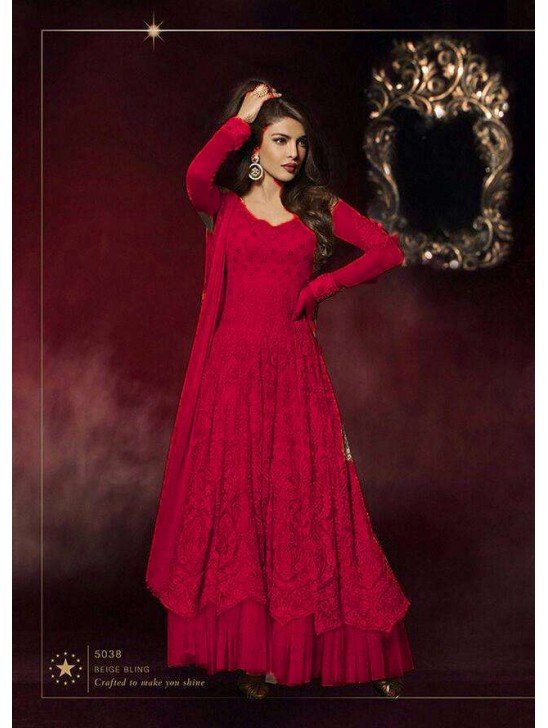 Red Priyanka Chopra HEROINE Lime Light Designer Dress