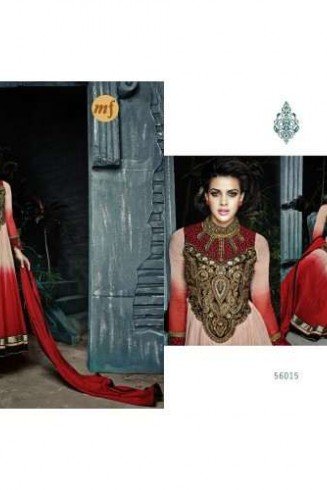 Red Stunning Hariette Anarkali Salwar Suit 56015