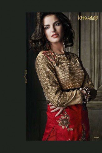 Red & Gold Ethnic Salwar Suit Indian Party Wear Dress