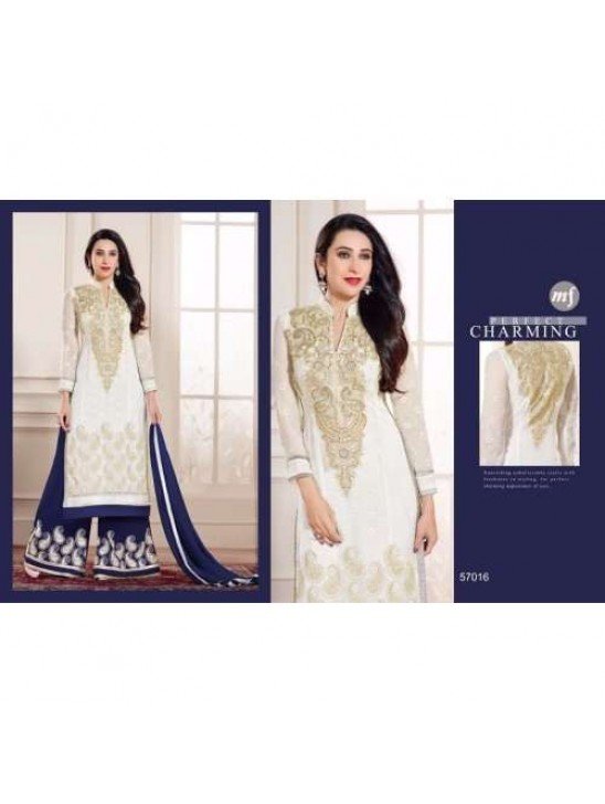 White Party Wear Salwar Suit Bollywood Ethnic Dress