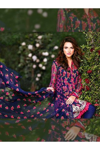 DECENT BLUE COLOUR PAKISTANI STYLE SALWAR KAMEEZ SUIT