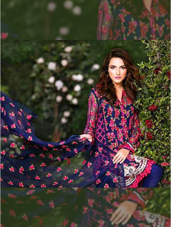 DECENT BLUE COLOUR PAKISTANI STYLE SALWAR KAMEEZ SUIT