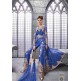 Royal Blue Center Slit Anarkali Suit Indian Designer Dress