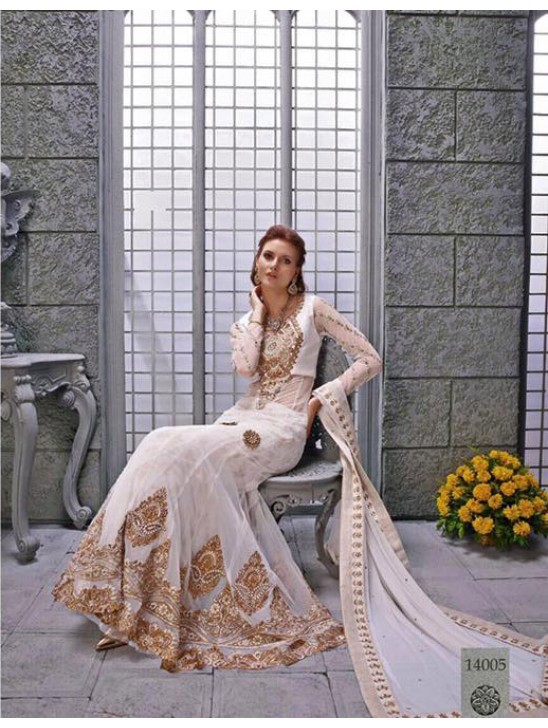 14005 WHITE ZOYA ELITE DESIGNER DRESS